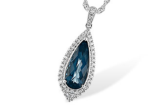 A207-30104: NECK 2.40 LONDON BLUE TOPAZ 2.65 TGW