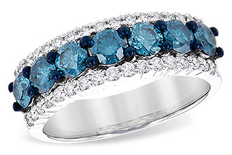 A207-30140: LDS WED RG 1.26 BLUE DIAS 1.70 TGW