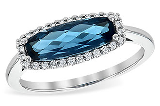 A208-22895: LDS RG 1.79 LONDON BLUE TOPAZ 1.90 TGW