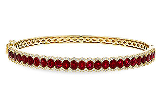 B292-80095: BANGLE 5.04 TW RUBY 5.60 TGW