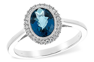 C207-28295: LDS RG 1.27 LONDON BLUE TOPAZ 1.42 TGW