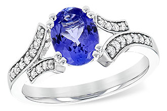 C208-24722: LDS RG 1.15 TANZANITE 1.30 TGW