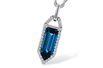 C290-92822: NECK 2.95 LONDON BLUE TOPAZ 3.12 TGW