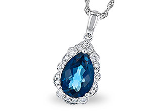 C290-97440: NECK 2.25 LONDON BLUE TOPAZ 2.40 TGW (10x7 PS)