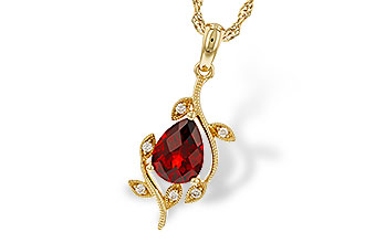 D292-79204: NECKLACE 1.34 GARNET 1.39 TGW (8X6MM GAR)
