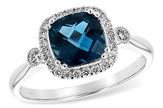 E207-28295: LDS RG 1.62 LONDON BLUE TOPAZ 1.78 TGW (7MM LBT)