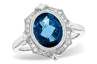 E208-25558: LDS RG 3.00 LONDON BLUE TOPAZ 3.16 TGW