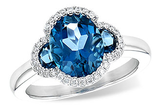 F208-23785: LDS RG 3.04 TW LONDON BLUE TOPAZ 3.20 TGW