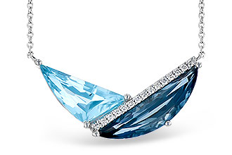 G290-93785: NECK 4.66 BLUE TOPAZ 4.75 TGW (18")