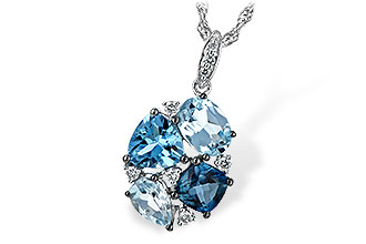 L207-28276: NECK 2.60 BLUE TOPAZ 2.70 TGW