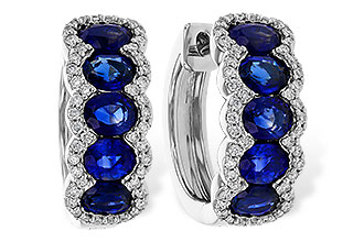 L292-80094: EARRINGS 2.32 TW SAPPHIRE 2.57 TGW